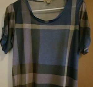 Burberry brit plaid top